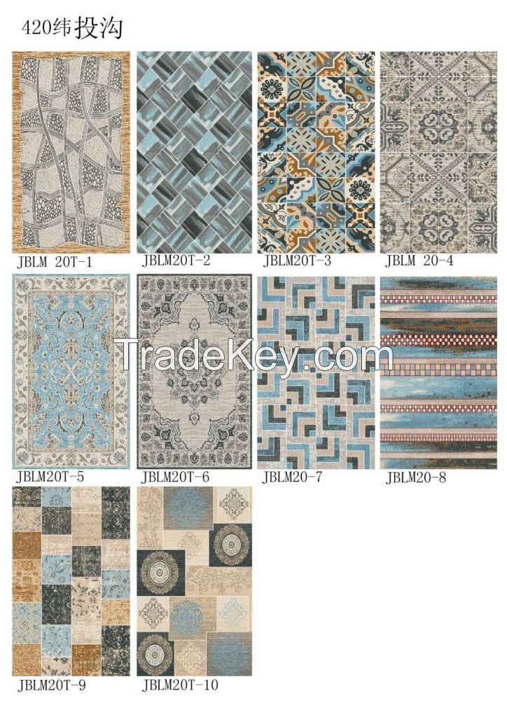 area rug polyester wilton carpet machine woven home room commercial hotel floor OEM in stock wholesale customized