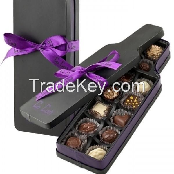 Wine Shaped Milk Chocolate Gift Box