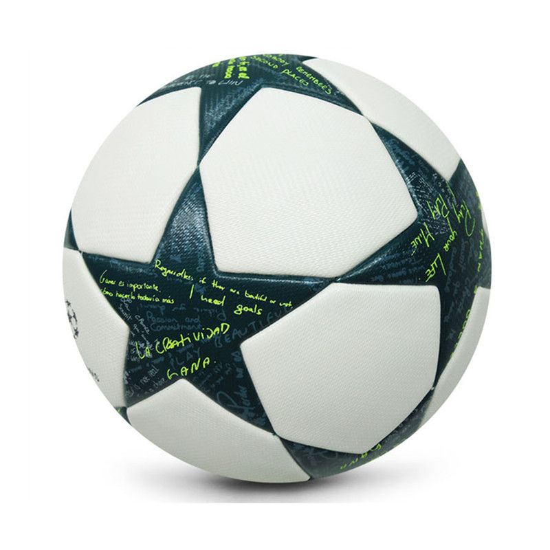 professional Size 5 Custom print PU Leather Machine stitched training soccer ball