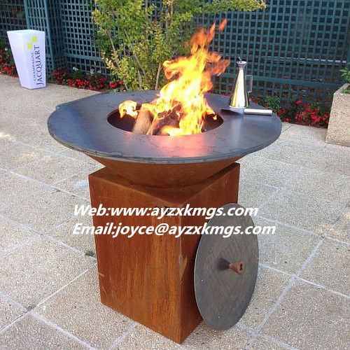 plasma laser CNC cutting fireball fire pit outdoor decorative