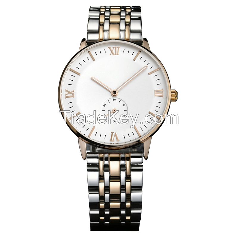 Men's  Fashion Sapphire Crystal Glass Watches  10ATM Water Resistant Stainless Steel Luxury Wrist Watch