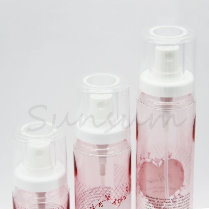 Toner Spray cosmetic packaging PET plastic spray bottle for skin care