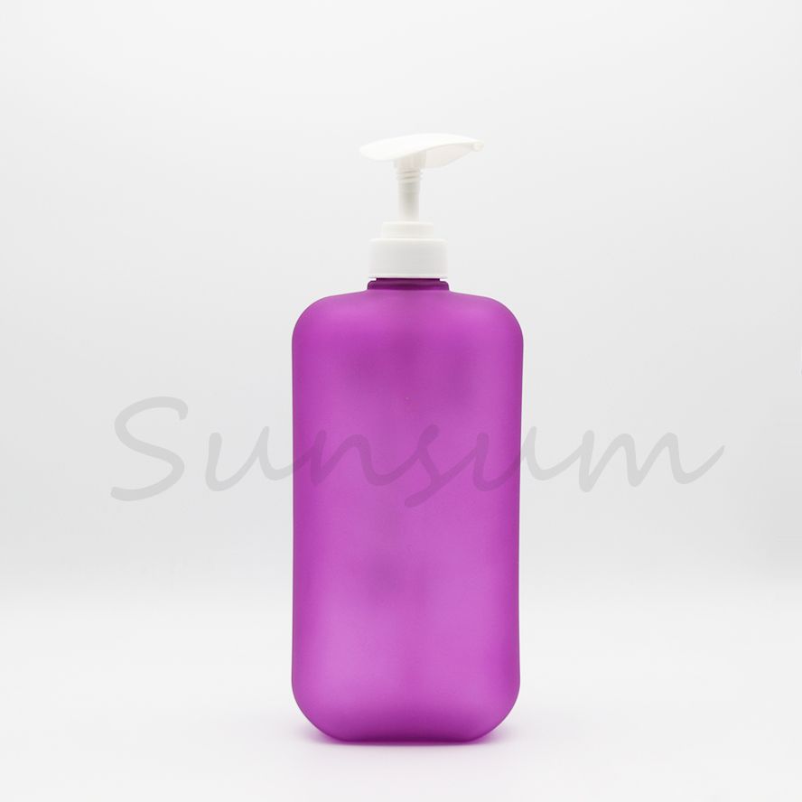 1000ml matte flat shampoo bottle