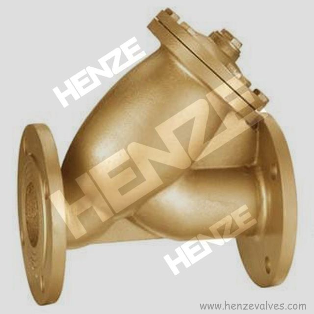 Thread NPT BSP Flanged RF FF Bronze Brass Y Strainer