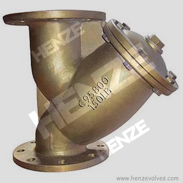 Thread NPT BSP Flanged RF FF Bronze Brass Y Strainer