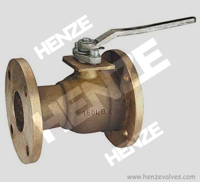 Thread NPT BSP Flanged RF FF Bronze Brass Ball Valve