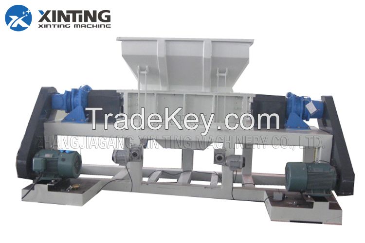 plastic double shaft shredder machine