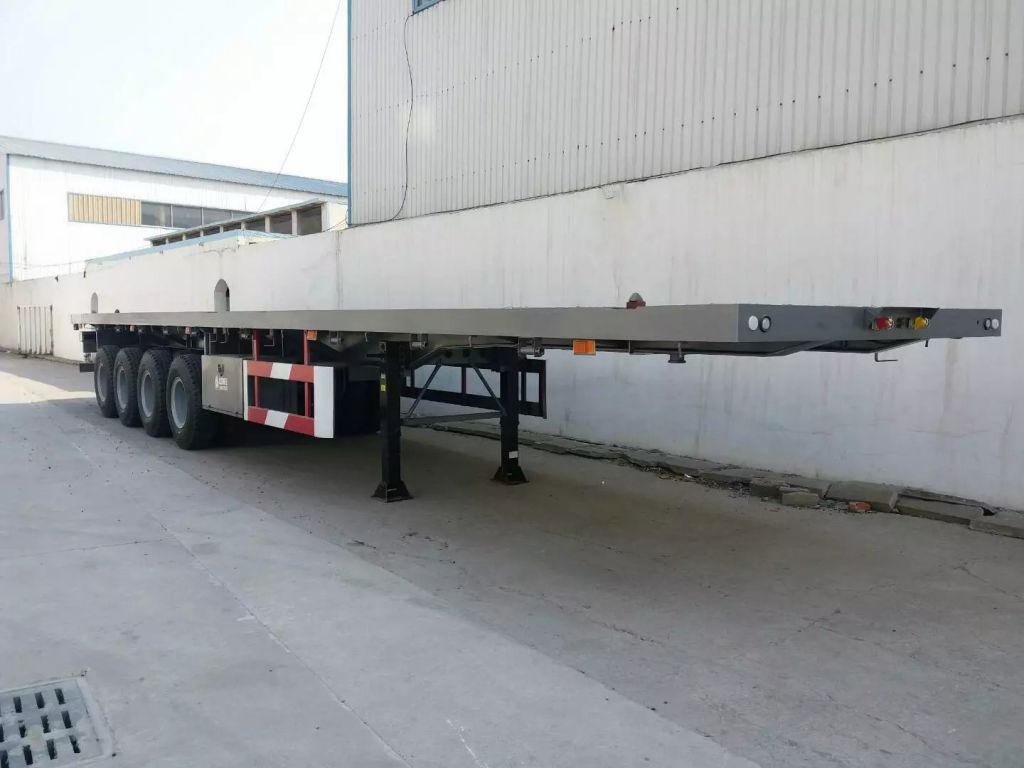 40-45Ft 4 Axle Flatbed Semi Trailer