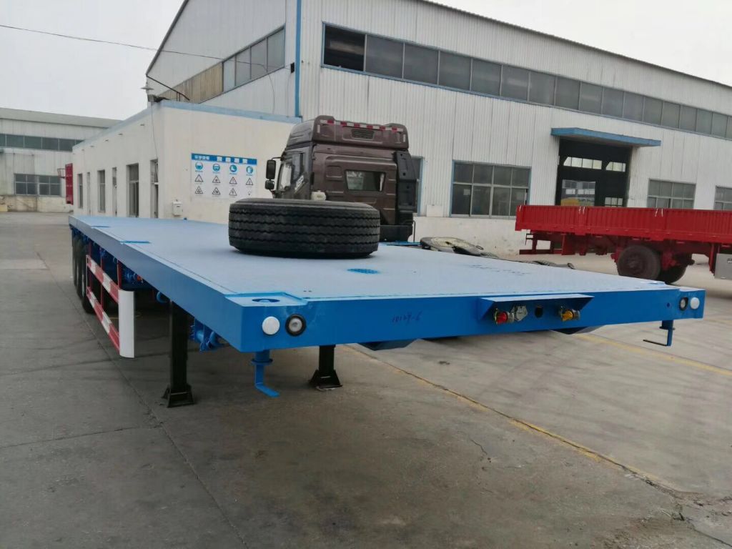 40Ft 3 Axle Container Transport Flatbed Trailer