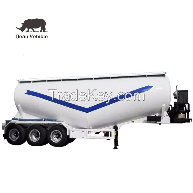 3 Axle 40CBM carbon steel bulk cement Semi trailer