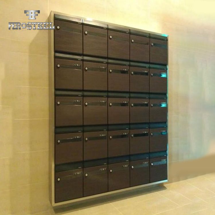 Outdoor stainless steel letter box German lockable pedestal mailbox