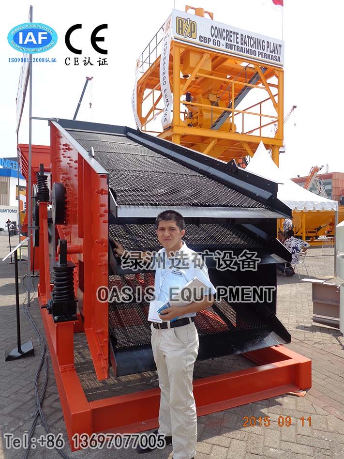 High Efficiency linear stainless steel vibrating screen for mining with good sale