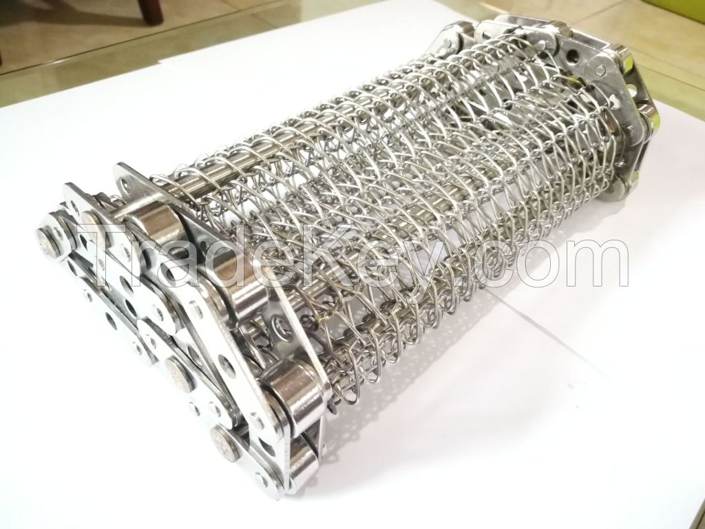 Selected Stainless Steel Chain Mesh Conveyor Belt , Metal Mesh Belt Heat Treatment