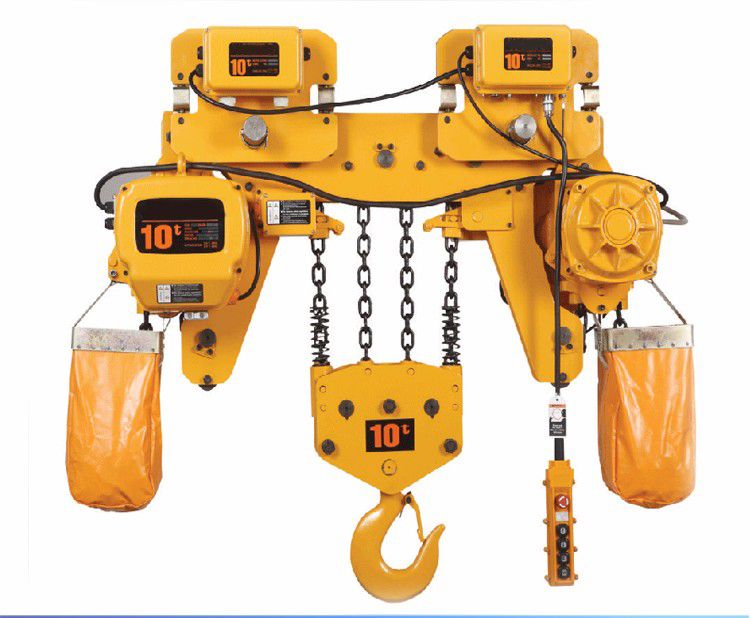 0.5 ton - 50 ton Electric chain hoist single or dual speed hook travelling hoist lifting equipment