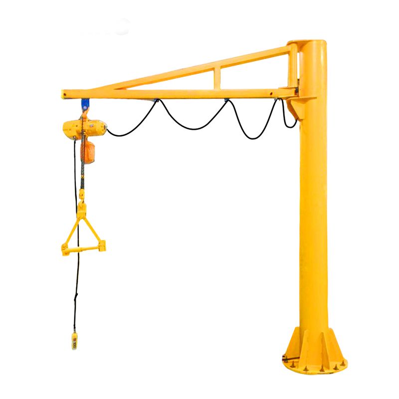 50 kg-5000 kg Pillar-Mounted Slewing Jib crane fixed type design drawing portable mobile crane price