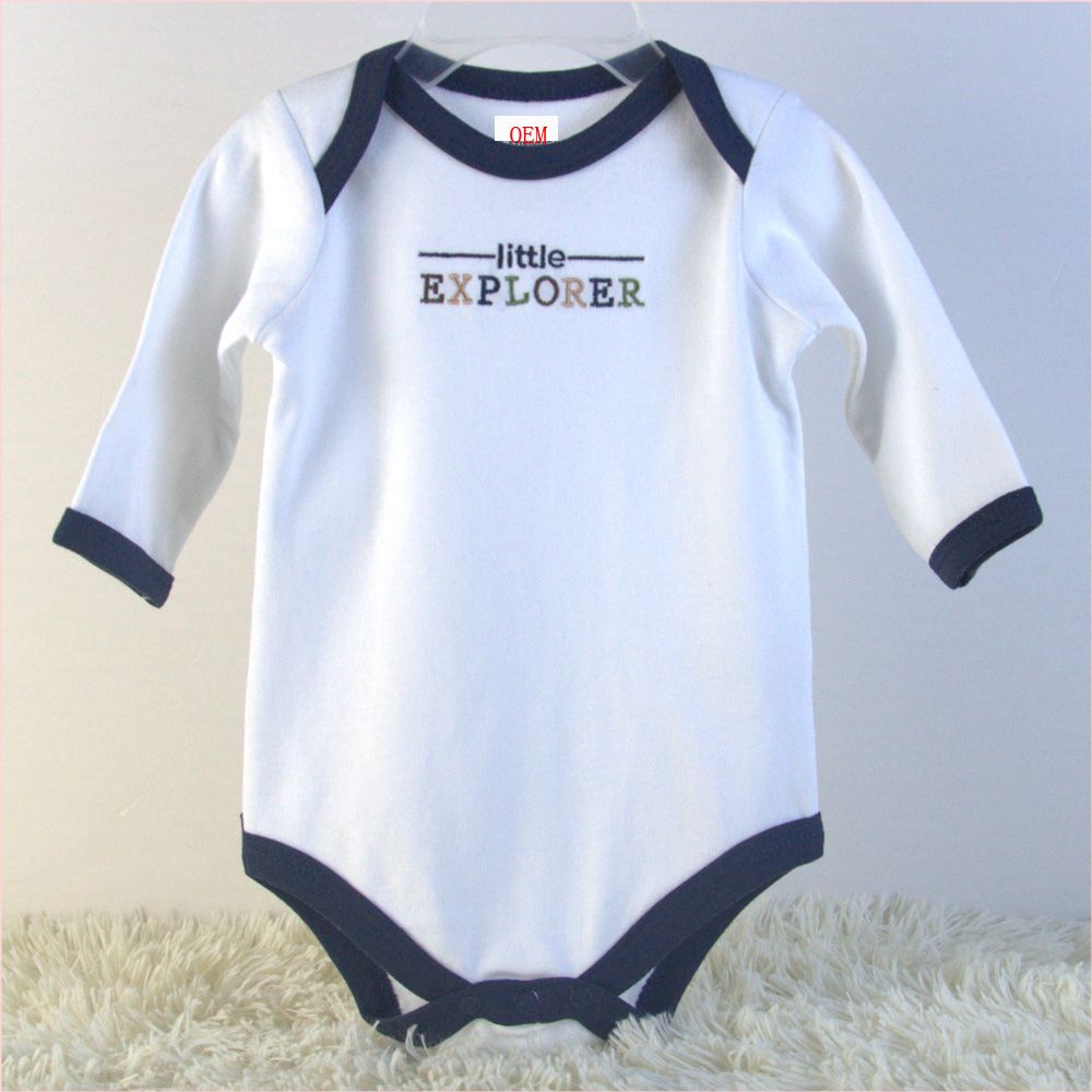 newborn baby 5 pack long sleeve bodysuits China baby garments OEM factory