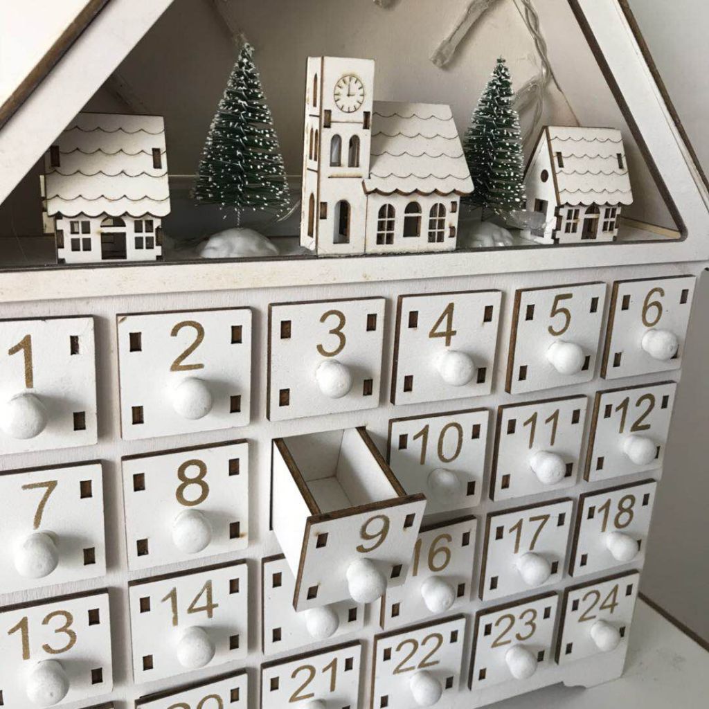 Wholesale wooden gift storage box home decoration LED