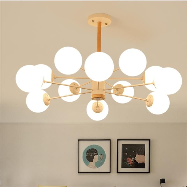 Dutti D0005 Wood LED Pendant Light for living room creative personality restaurant modern minimalist bedroom lamp study lamp solid wood led chandelier single head wall lamp high 42cm