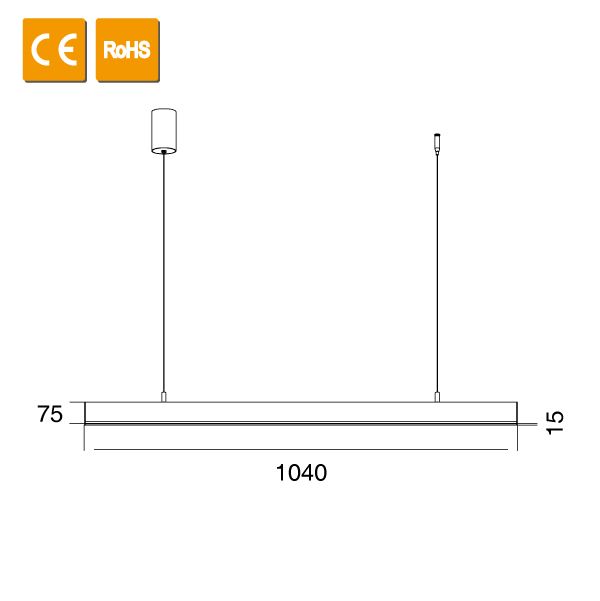 IP20 Modern style LED Pendant Light with Motion Sensor Switch