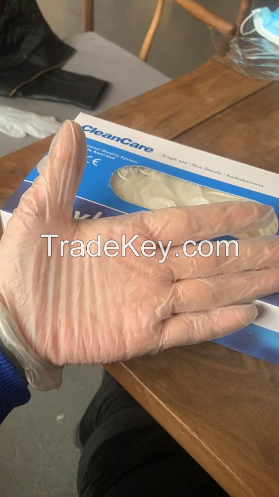 Disposable Latex Gloves Wearable Thick White PVC Rubber Nitrile Gloves Protective Gloves 