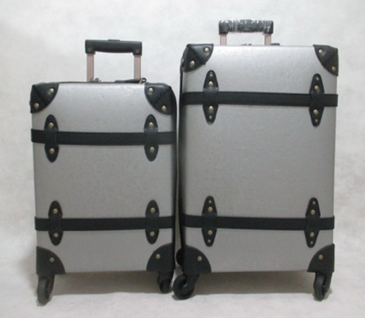 19&amp;quot;-27&amp;quot; Vintage Suitcase PU Leather Travel Suitcase , Scratch Resistant Rolling Luggage