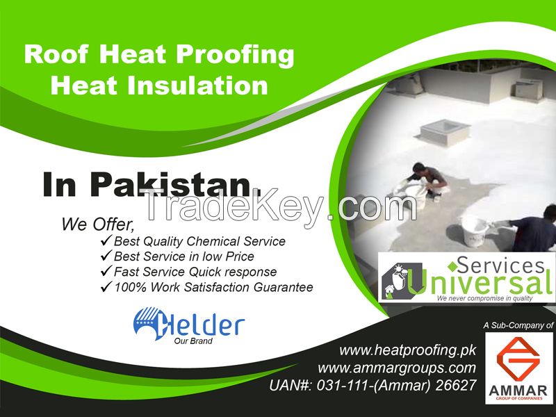 Best Roof Heat Proofing, Roof Heat Insulation in Pakistan