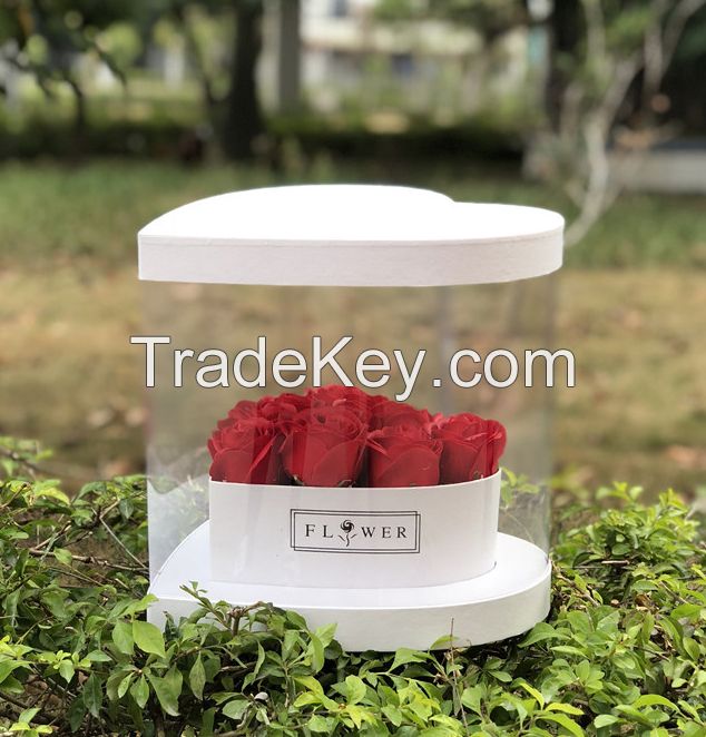 Fashion Red Rose Flower Packaging Box Luxury Flower Gift Box