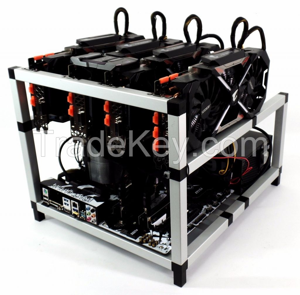 Zcash Mining Rig Gaming Rendering Edition 4 x GTX1080Ti Ryzen 3.6GHz ETH BTC ZEC