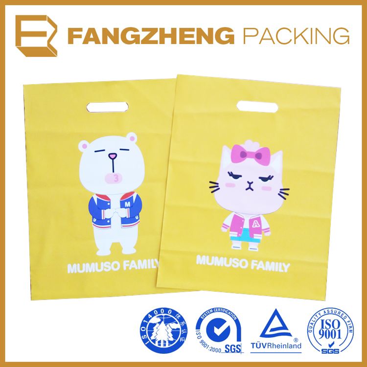 Die Cut kidney punch handle bag printer for plastic bags
