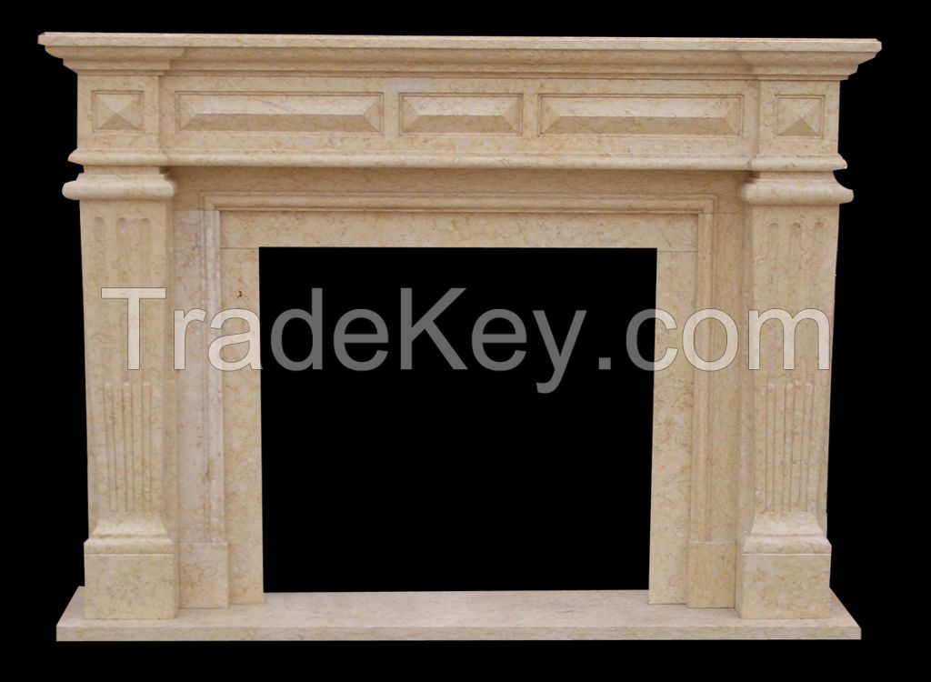 table bench vase marble stone fireplace sculpture handcarved mantel