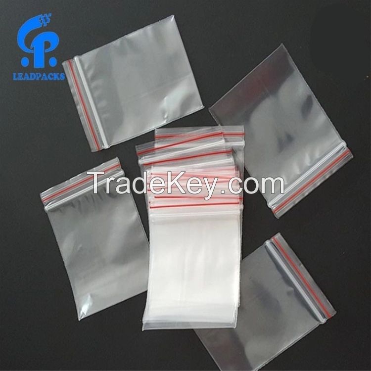 Wholesale Transparent Zip Lock Plastic Zipper Bag