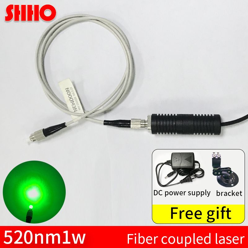 Customizable 520nm 1w green light fiber laser