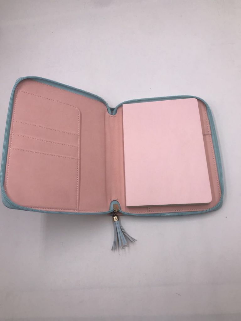 High quality office zipper closure writing  notebook with card slot and pocket from manufacturer