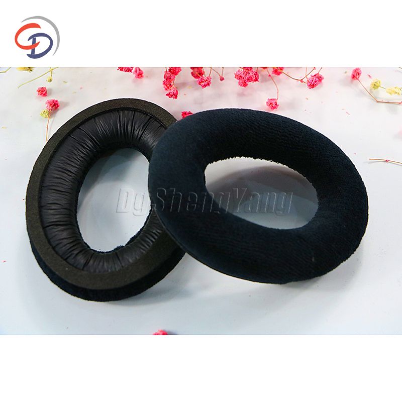 Custom wholesale leather Replacement headphone pad cushions for QC15 black