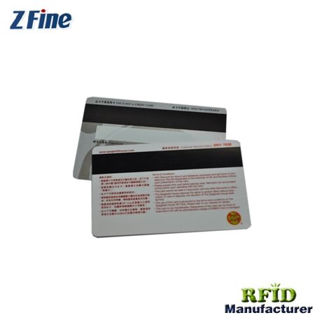 High quality plastic card with magnetic stripe