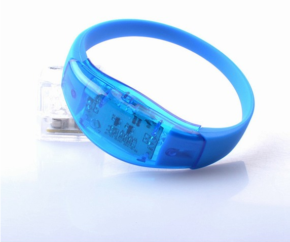 LED Voice-control Bracelet Glo-sticks Electronic LED Flashing Bracelet Glow Bracelets LED Wrist Band Christmas