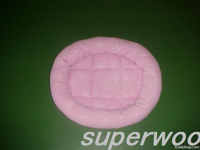 19" Plush oval dog bed