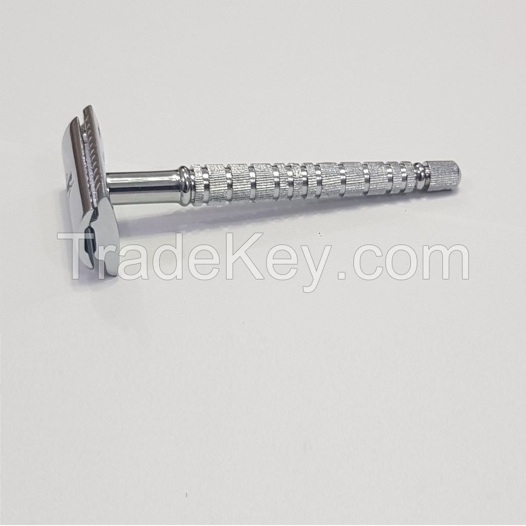 Sword Edge Heavy Duty Double Edge Safety Razor 105 Grams Pewter Head