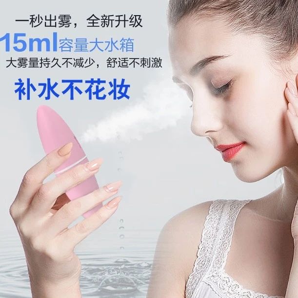 Hot Sale Handy Nano Water Facial Spray Ionic Facial Steamer with Mirror and Power Bank