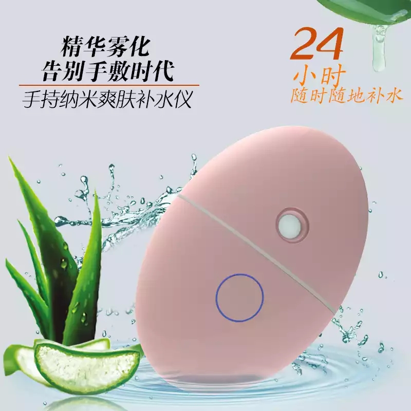 Hot Sale Handy Nano Water Facial Spray Ionic Facial Steamer with Mirror and Power Bank