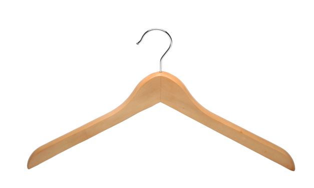 Factory wholesale wooden flat hanger 