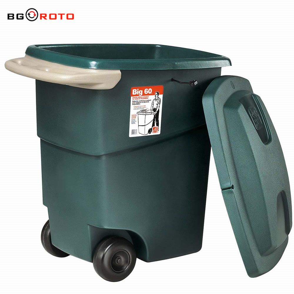 Large chinese street garden plastic waste bin dust bin