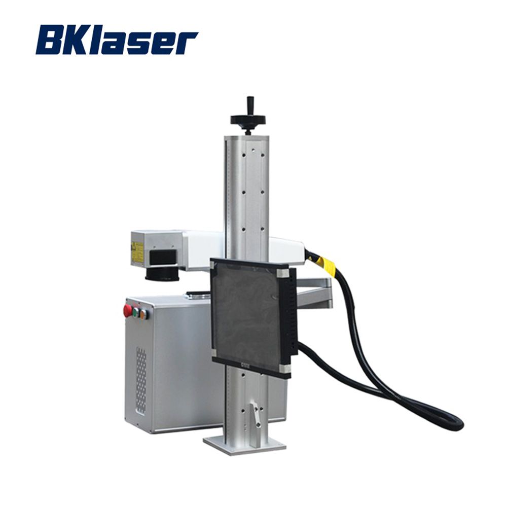 Portable small mini fiber laser marking machine for metal plastic with big working area