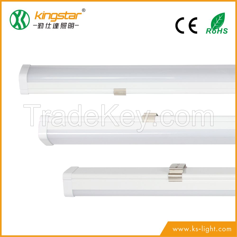 cheap IP65 2ft 4ft 5ft 20w 40w 50w led ceiling light tri-proof batten linear lamp 220V