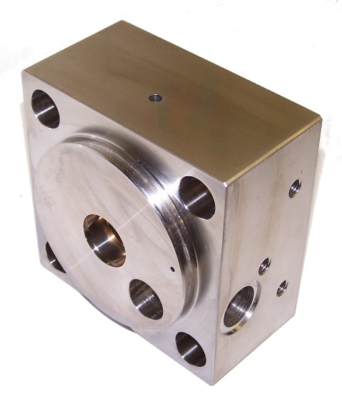 High pressure watejet intensifier pump end bell used for waterjet cutting machine