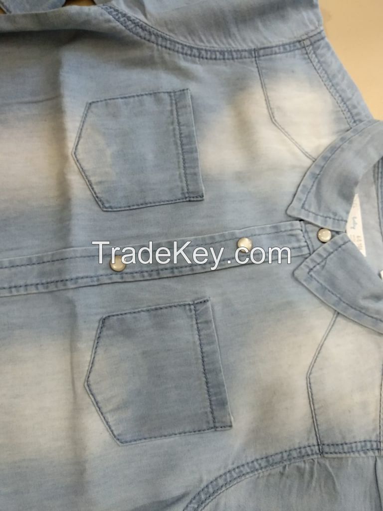 Boys denim long sleeve shirt