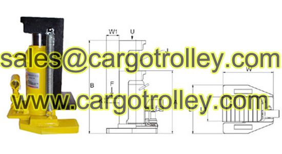 Hydraulic toe jack operate instruction