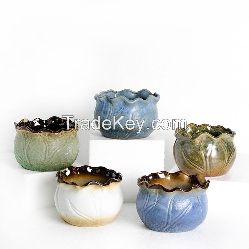 china ceramic flower pot and flower vase garden home decorative