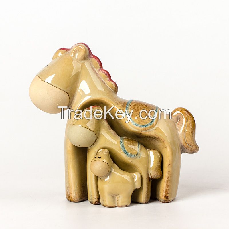 china ceramic home decorative cartoon cows ceramic christmas easter items