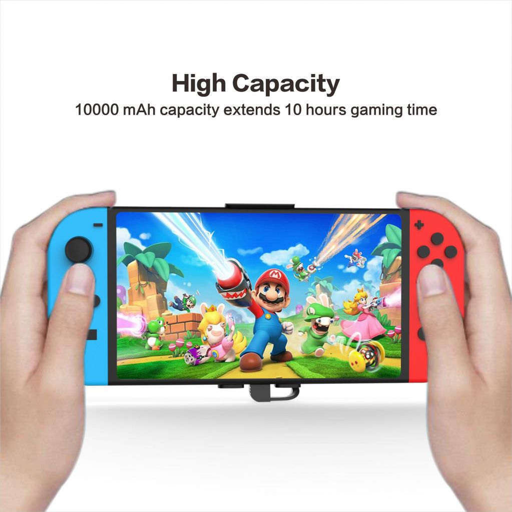 10000mAh External Back Power Bank Battery Charger Portable for Nintendo Switch